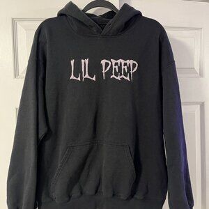 Official Lil Peep Pullover Hoodie Black Men Large (fits medium)